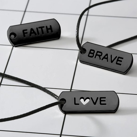 40 Pieces Word Charms Pendants Engraved Motivational Charms Pendants Jew… - Picture 1 of 12